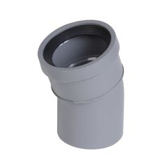 Coude PVC système à joint 20° Mâle Femelle Ø100 - Nicoll