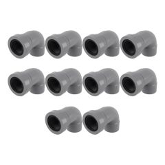 10 coudes PVC évacuation Ø50 Femelle Femelle 87°30 - Nicoll