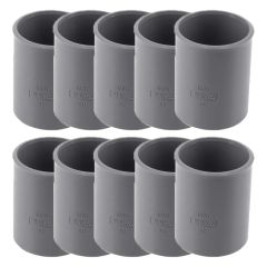 10 manchons en PVC à butée pour l'évacuation Ø40 - Femelle Femelle - Nicoll