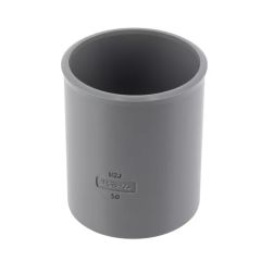 Manchon PVC à butée Femelle Femelle Ø50 - Nicoll