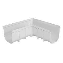 Angle gauche pour caniveau pvc Série 200 HAUT - First Plast