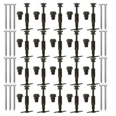 Lot de 20 Supports AP INTER - Appui intermédiaire + 20 vis bois Ø5,0x30 tête fraisée TX - Référence : JSRAPINTER + FIS670350 