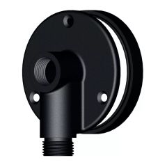 Applique pour robinet de jardin à visser Mâle 1/2" (15/21) pour raccordement cuivre protégé du gel - Noir - Anquier