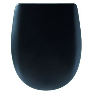 Abattant WC Ariane soft black mat - descente manuelle et Déclipsable - Olfa