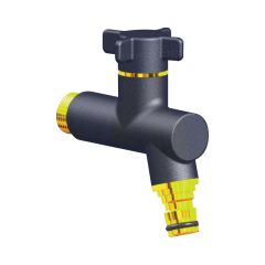 Robinet de jardin antigel OSLO vertical Mâle 1/2'' (15/21) - Anthracite - ANQUIER