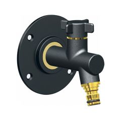 Robinet de jardin antigel OSLO vertical Mâle 1/2" (15/21) avec son applique PER à sertir Ø12 - Manganèse - Anquier