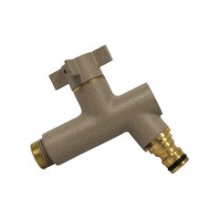Robinet de jardin antigel OSLO vertical Mâle 1/2'' (15/21) - Sable - ANQUIER