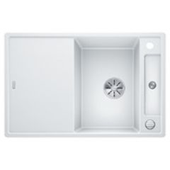 Évier de cuisine Axia III 45S - Blanc - sous-meuble 45 cm - L 780 x l 510 x P 185 mm + planche en verre - Blanco