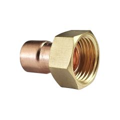 Douille droite écrou prisonnier 359 GCL Femelle 1/2"(15/21) - Tube Cuivre Ø14