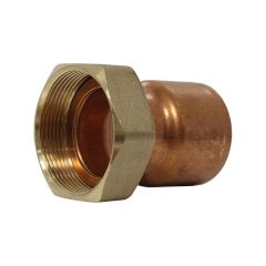 Raccord droit 2 pièces écrou prisonnier à joint plat - Femelle 2" (50/60) - Cuivre Ø52 - Arcanaute