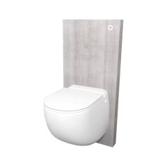 Cuvette avec broyeur et bâti support SANICOMPACT COMFORT+ avec habillage Gris ciment - SFA