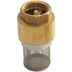 Clapet anti-retour en laiton titré à crépine inox 3/4" (20/27) - Sferaco