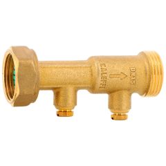 Clapet antipollution NF ACS femelle mâle 1"1/4 (33/42) avec purges imperdables 1/4" - Longueur 128 mm - Sferaco