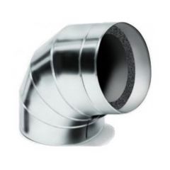 Coude isolant 90° AL CLAD anti UV - épaisseur 19mm - diamètre 22 mm