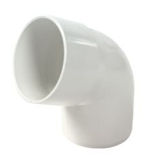 Coude PVC 67°30 Mâle Femelle pour tube Ø80 - Blanc - First Plast