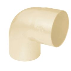 Coude PVC 87°30 Mâle Femelle pour tube Ø80 - Épaisseur 2.2 mm - Sable - First Plast