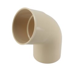 Coude mâle-femelle 67°30° - Sable - pour tube Nicoll Ø80