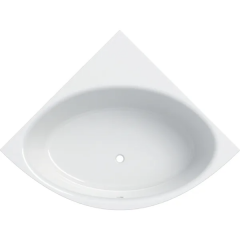 Baignoire acrylique sanitaire d'angle Geberit RENOVA 135x135cm avec pieds - Geberit
