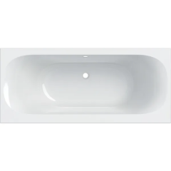 Baignoire acrylique sanitaire rectangulaire Geberit SOANA Duo 170x75cm à bandeau fin, avec pieds - Geberit