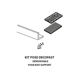 Kit de pose démontable Decofast habillage bâti-support - Lazer