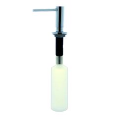 Distributeur de savon rond 300 ML pour plan évier maxi 55 mm - Chromé - Aquatop