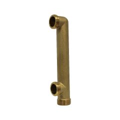 Collecteur coudé Nu Mâle/Mâle 3/4'' - 2 piquages - entraxe 120 mm - Arcanaute