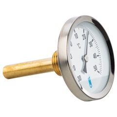 Thermomètre à plongeur 100 mm Axial - 0 à 120°C - Ø100 mm - Thermador