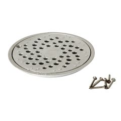 Ensemble grille aluminium et bride de fixation pour siphon de sol Nicoll : SITARK, SITARKH et SITARKV - Nicoll