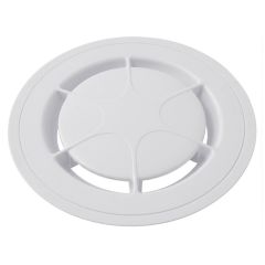 Ensemble grille PVC blanc et bride de fixation pour siphon de sol Nicoll : SITARK, SITARKH et SITARKV - Nicoll