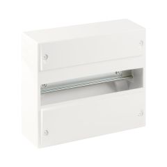 Coffret d'intérieur 13 modules - 1 rangée - avec bornier Phase, Neutre, Terre - 230x250x90mm - Eur'Ohm