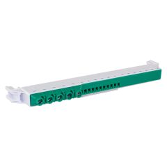 Bornier terre court 5x25²+11x4² - 13 modules - pour coffrets RxPro - Eur'Ohm