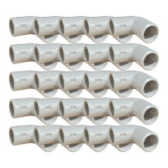 Boîte de 25 coudes IRL Ø20mm gris - IRL'OC - Eur'Ohm