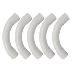 Boîte de 5 coudes grand rayon IRL Ø32mm gris - IRL'OC - Eur'Ohm