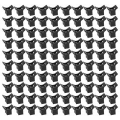 100 Embases à vis pour collier de câblage largeur 9mm max - noire - Eur'Ohm