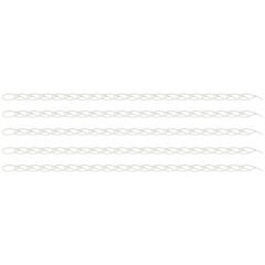 Boîte de 100 colliers de câblage 3,5x140mm - Blanc - Eur'Ohm