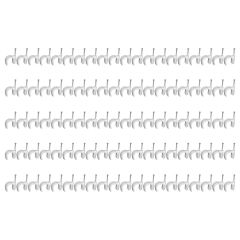 Boîte de 100 attaches pontets Ø9 pour tubes IRL et câbles - Blanc - Eur'Ohm