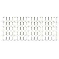 Boîte de 100 attaches pontets multi-diamètres de Ø20 à Ø25 pour tubes IRL et câbles - Blanc - Eur'Ohm
