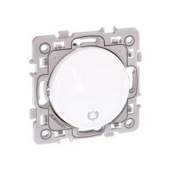 Poussoir carillon - SQUARE blanc - Eur'Ohm