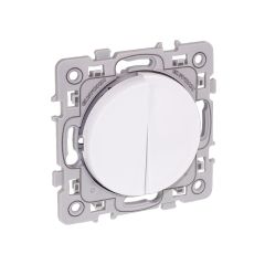 Double va et vient - SQUARE blanc - Eur'Ohm