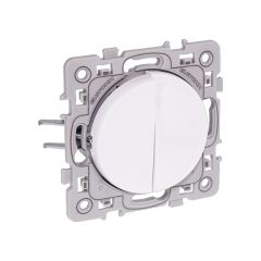 Double va et vient avec griffes - SQUARE blanc - Eur'Ohm