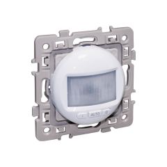 Interrupteur automatique 2 ou 3 fils (avec neutre) à détection de mouvement - SQUARE blanc - Eur'Ohm