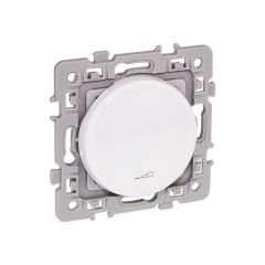 Variateur 2 ou 3 fils (avec neutre) - SQUARE blanc - Eur'ohm