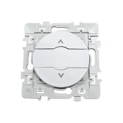 Interrupteur volet roulant 3 positions montée/descente/stop - SQUARE blanc - Eur'Ohm