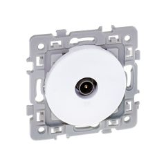 Prise TV simple - SQUARE blanc - Eur'Ohm