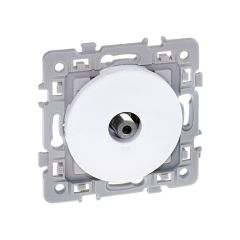 Prise TV simple avec griffes - SQUARE blanc - Eur'Ohm