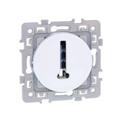 Prise téléphone en T - 8 contacts - SQUARE blanc - Eur'Ohm