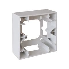 Cadre saillie 1 poste pour SQUARE EASY blanc brillant nacré - Eur'Ohm