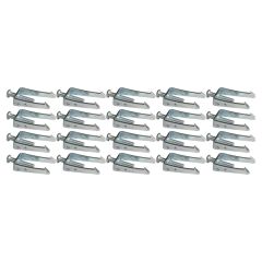 Lot de 20 griffes + vis pour fixation d'appareillages - Eur'Ohm
