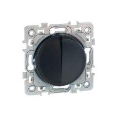 Va et vient + poussoir - SQUARE Anthracite - Eur'Ohm