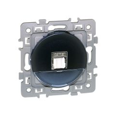Prise RJ45 STP Cat.6 (grade 2) - SQUARE Anthracite - Eur'Ohm